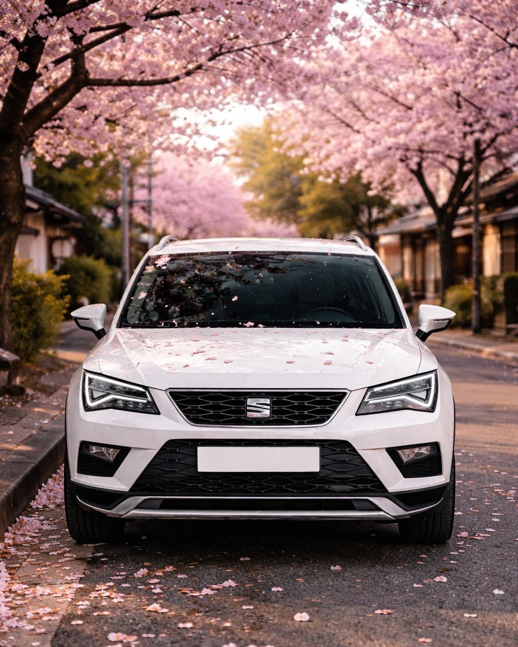 Cherry blossom car